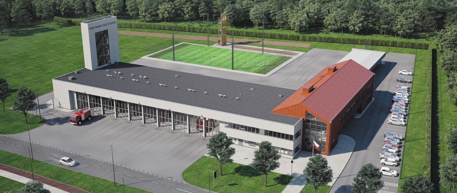 Zdjęcie z realizacji Budowa Strażnicy KP PSP z JRG w Żarach